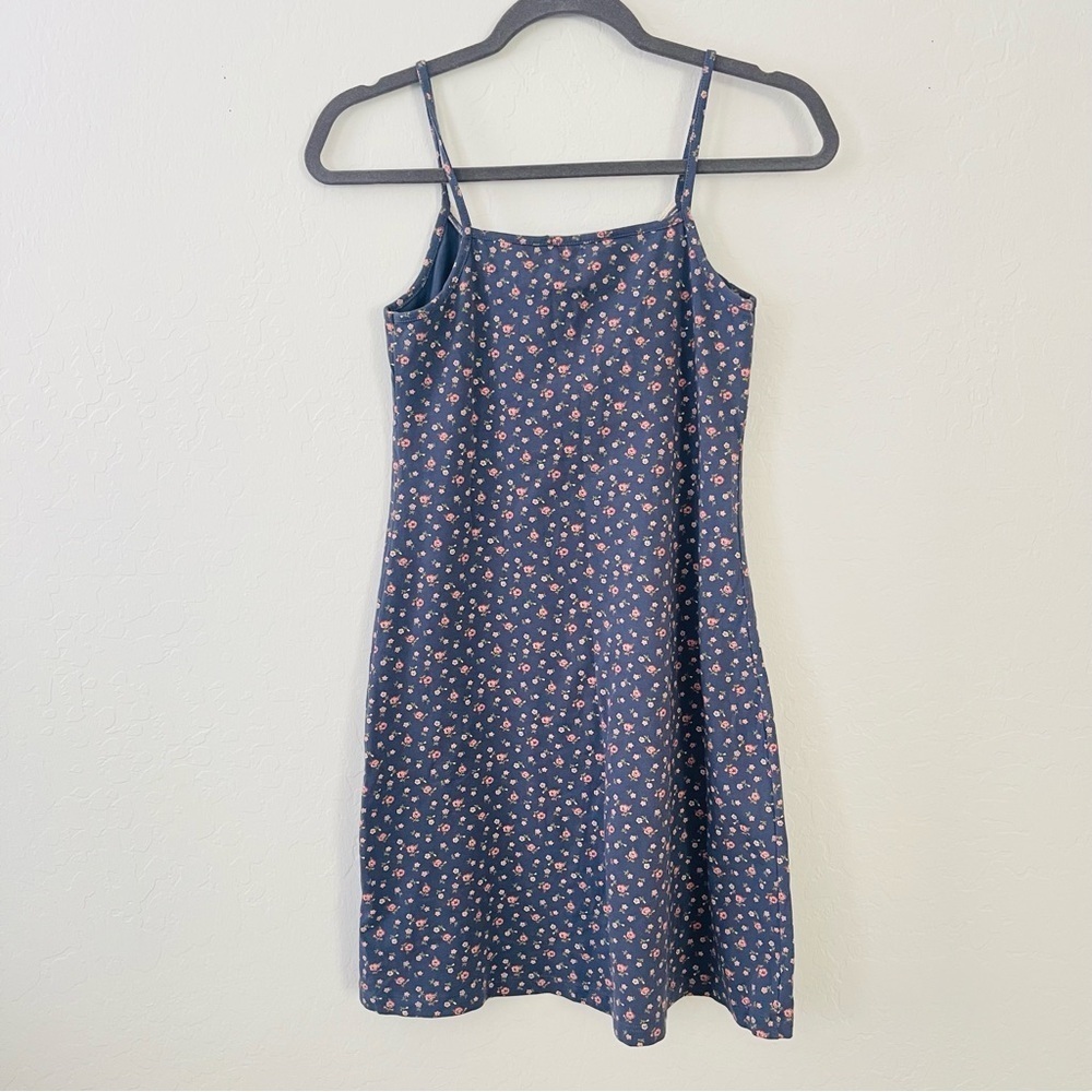 Brandy Melville Mini Blue Floral Dress - Picture 2 of 6